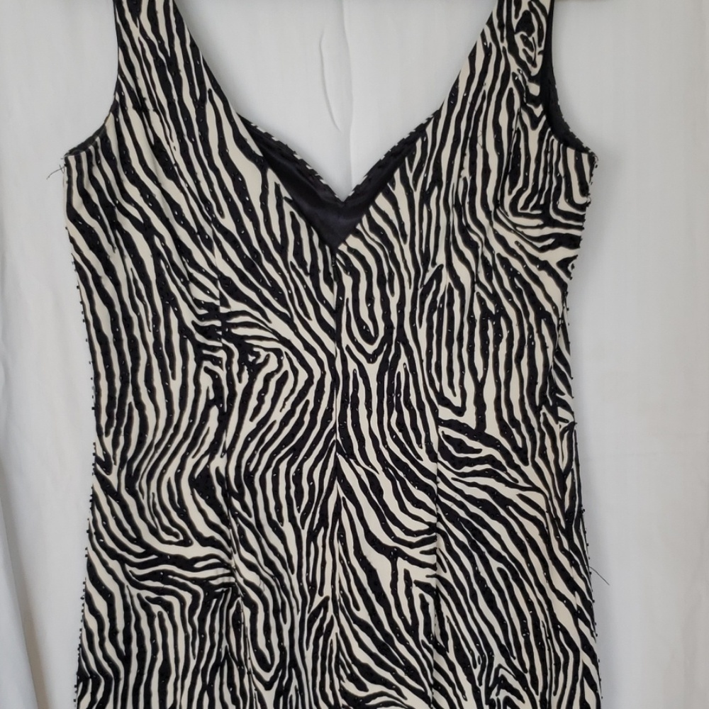 Animal print cocktail dress